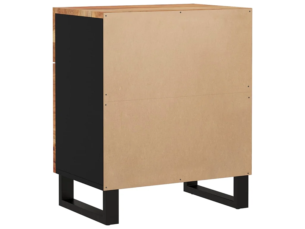 Mesa de cabeceira 50x33x60 cm acácia maciça/derivados madeira PT33325