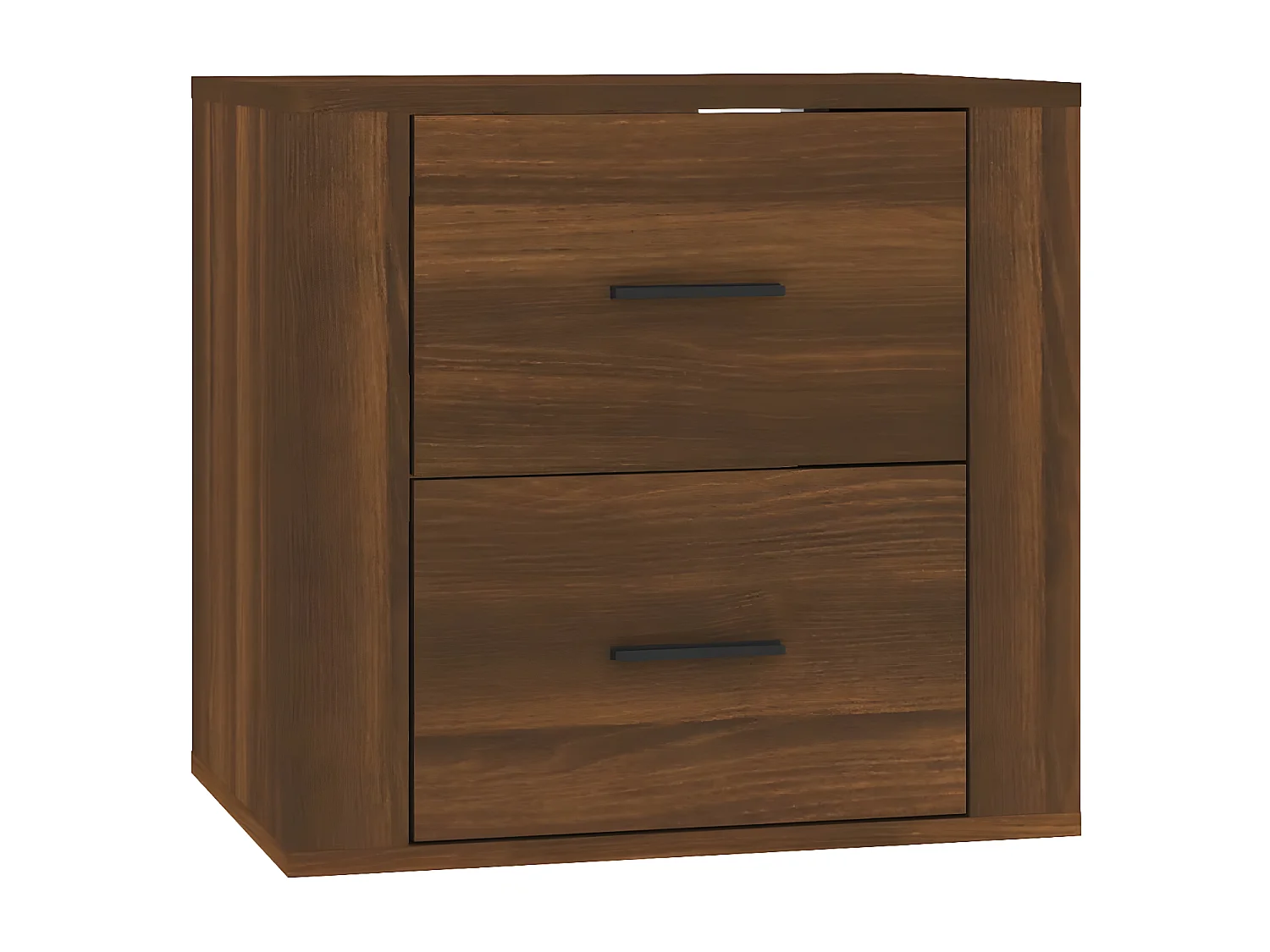 Table de chevet murale Chêne marron 50x36x47 cm KEFWE86881