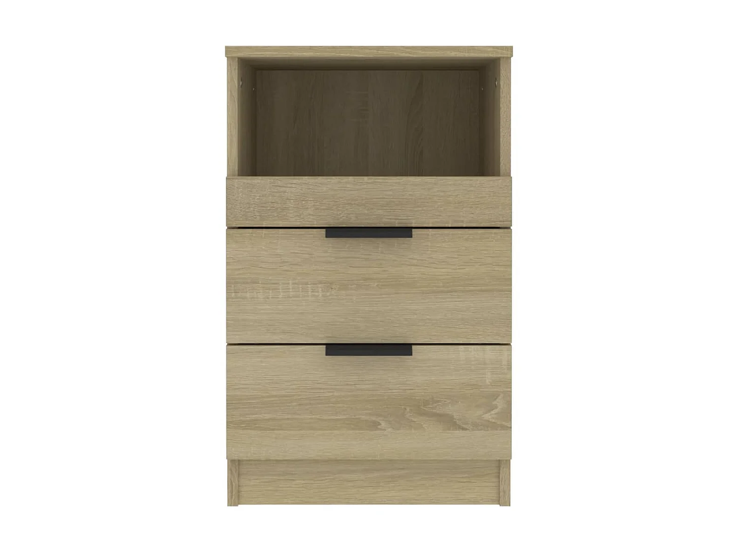 Mesita de noche madera contrachapada color roble Sonoma ES92073