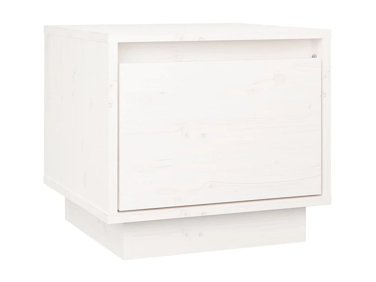 Table de chevet Blanc 35x34x32 cm Bois de pin solide KEFWE20557