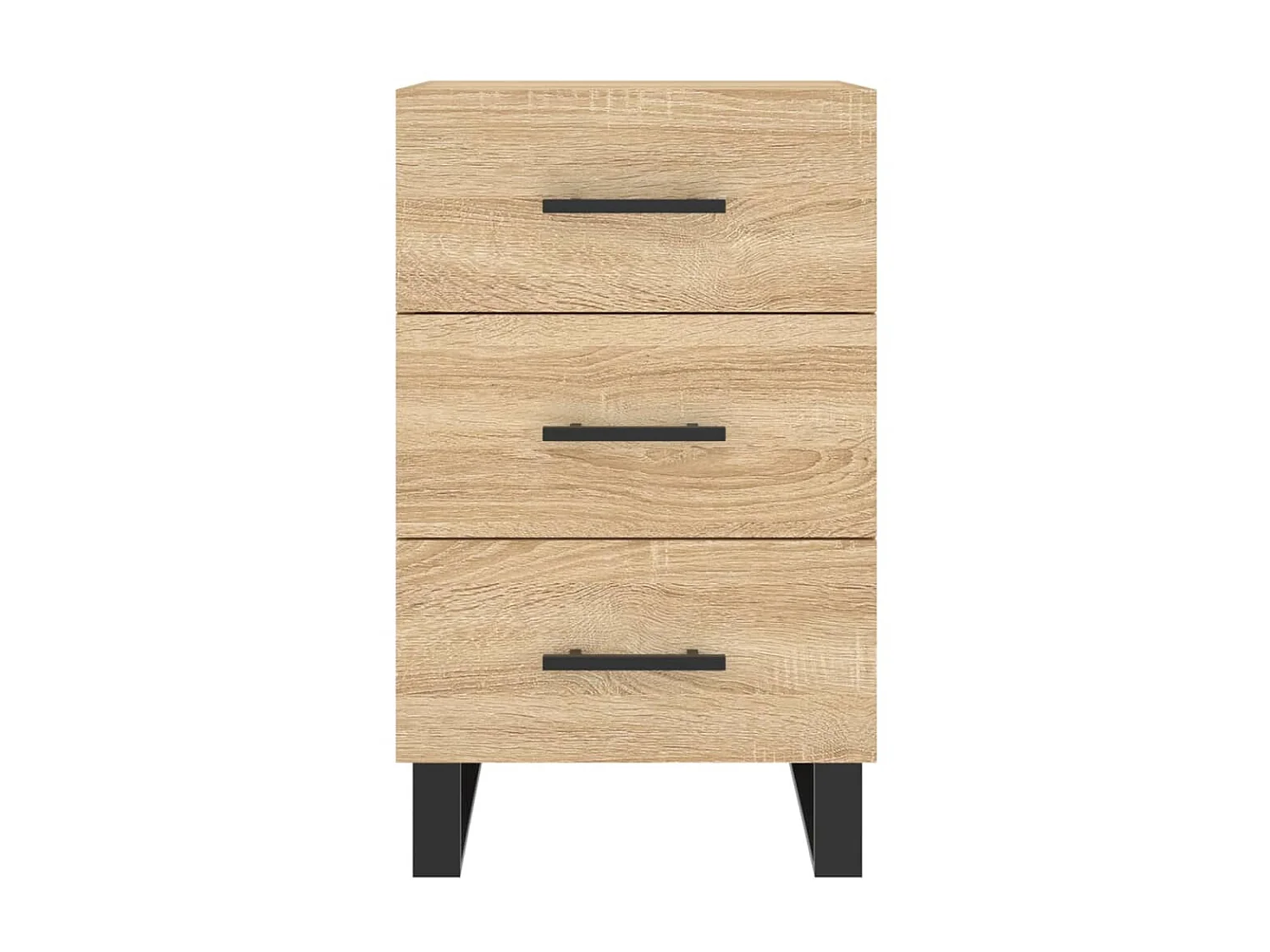 Table de chevet chêne sonoma 40x40x66 cm bois d'ingénierie QPD10423