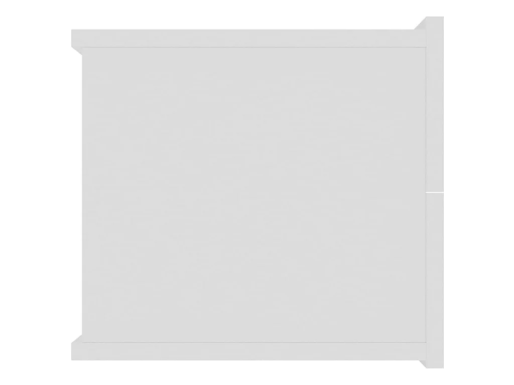 Mesita de noche madera contrachapada blanco 40x30x30 cm ES72689