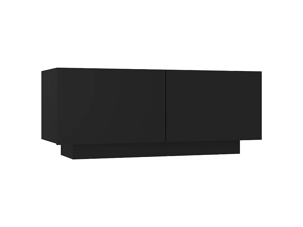 Mesa de cabeceira 100x35x40 cm derivados de madeira preto PT48768