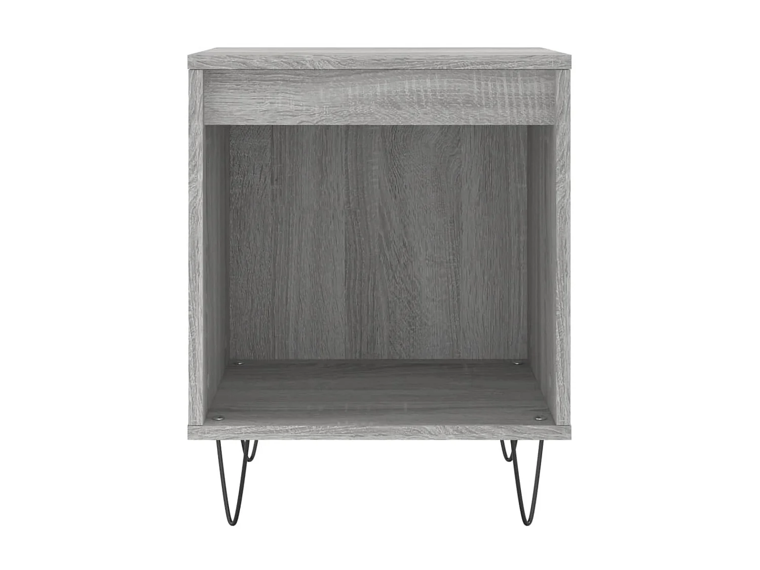 Mesita de noche madera de ingeniería gris Sonoma 40x35x50 cm ES76906