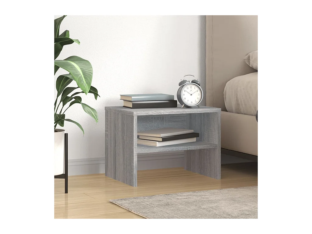 Table de chevet Sonoma gris 40x30x30 cm Bois d'ingénierie QPD59062