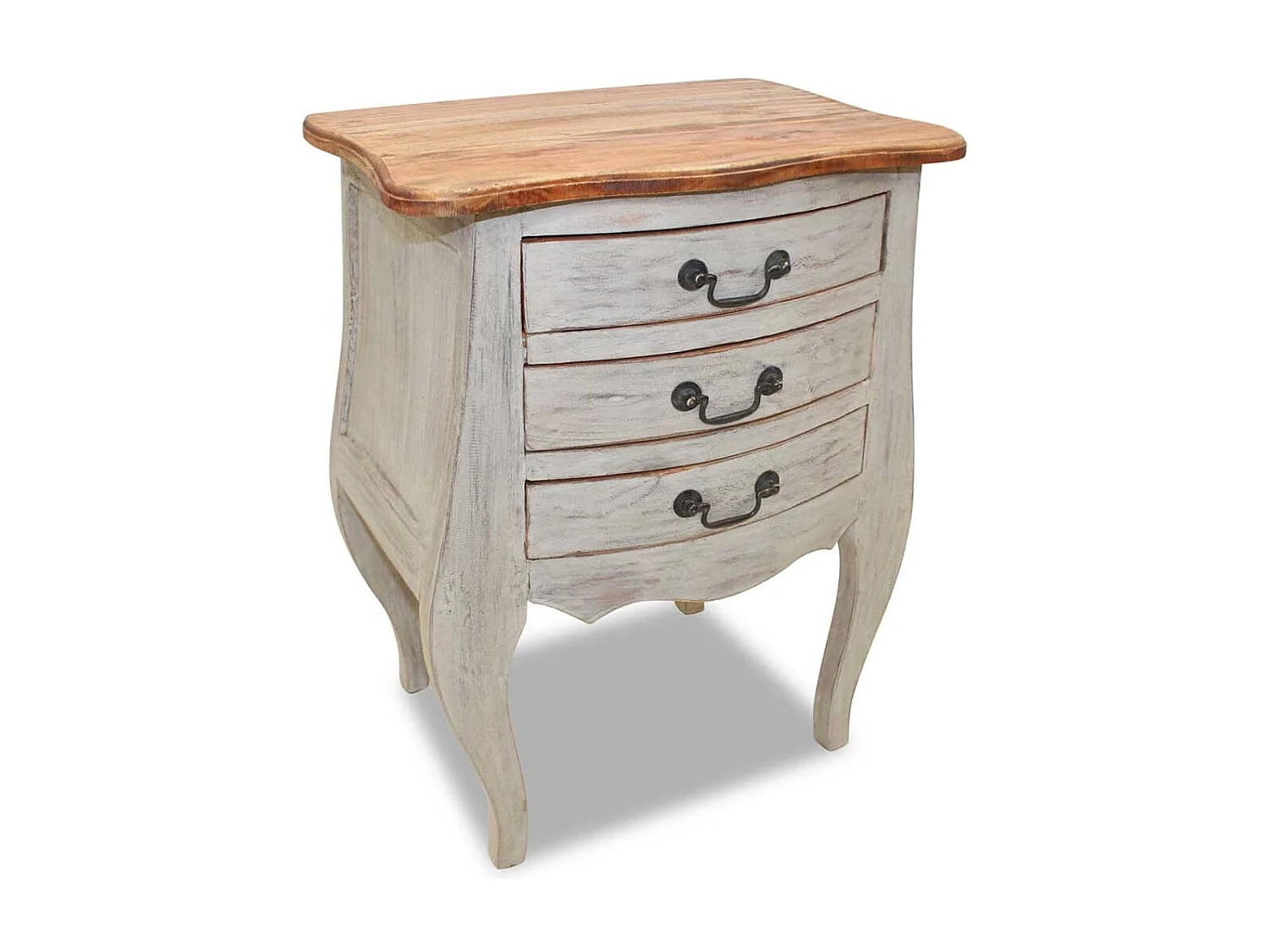 Table de chevet Bois de récupération massif 48 x 35 x 64 cm KEFWE79710