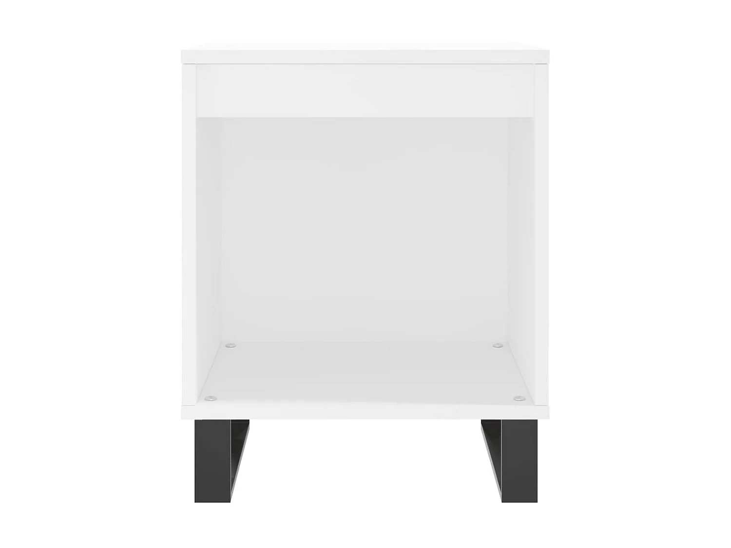 Table de chevet Blanc 40x35x50 cm Bois d'ingénierie QPD45026