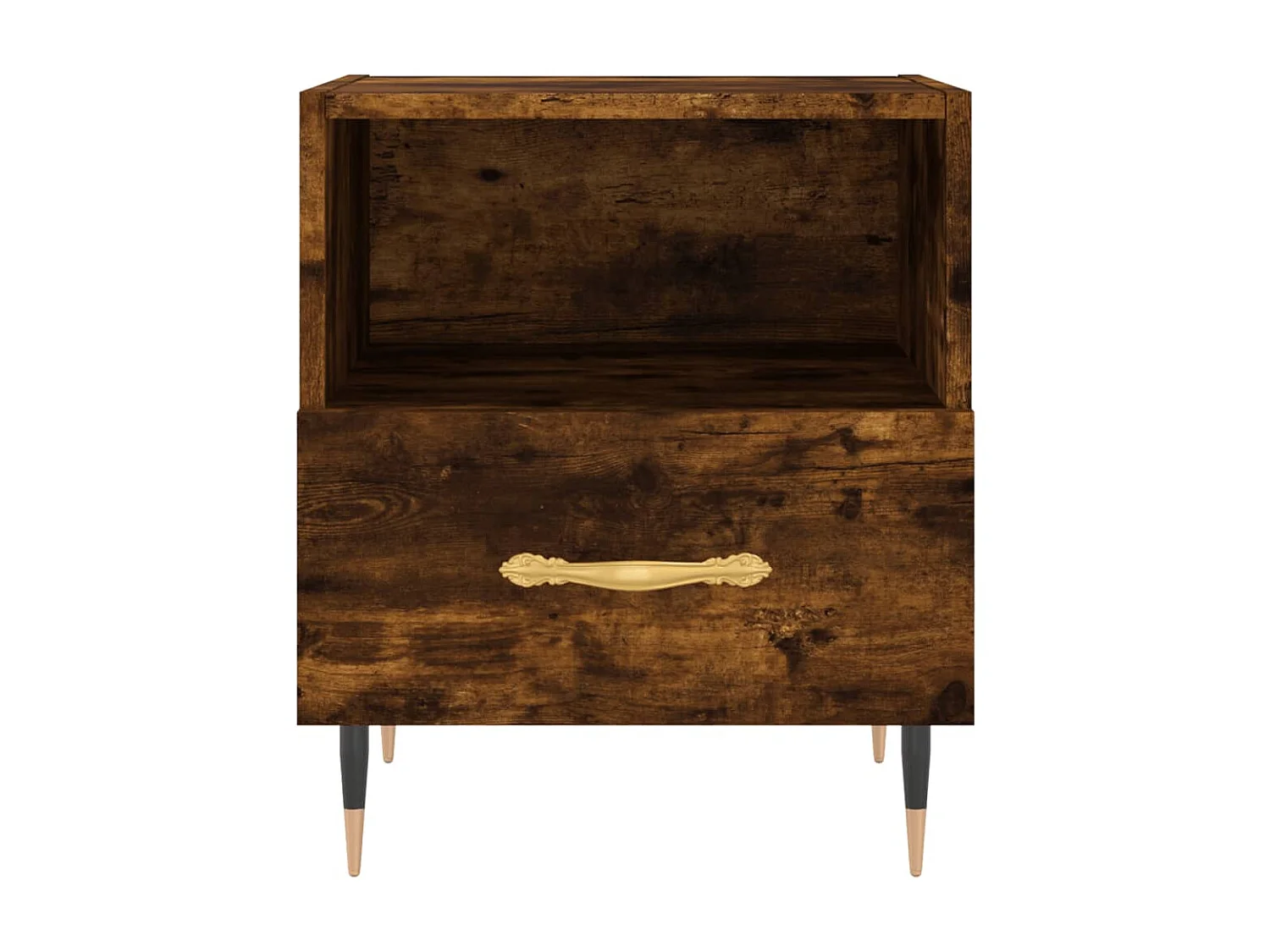 Mesa cabeceira 40x35x47,5 cm derivados madeira carvalho fumado PT85540