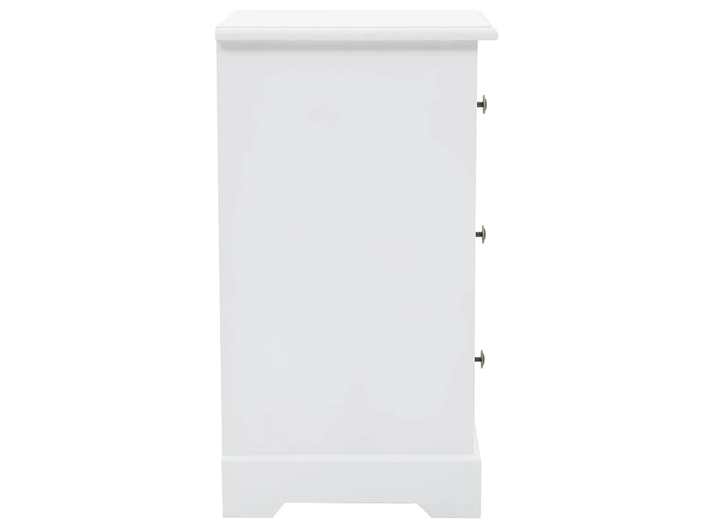 Mesita de noche MDF y madera de pino 35x32x59 cm ES70742