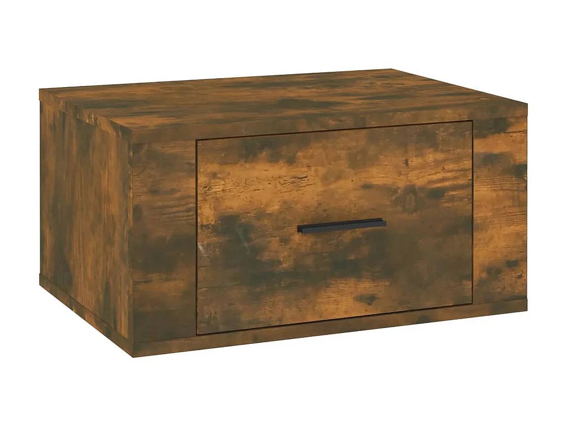 Table de chevet murale Chêne fumé 50x36x25 cm KEFWE36273