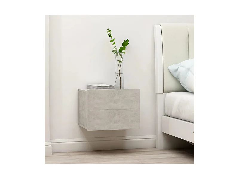 Table de chevet Gris béton 40 x 30 x 30 cm Aggloméré KEFWE53910