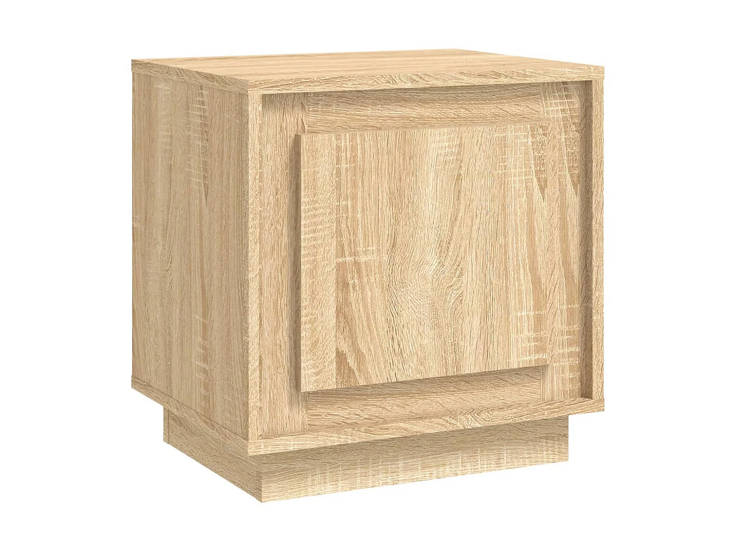 Mesita de noche madera contrachapada roble sonoma 44x35x45 cm ES49940