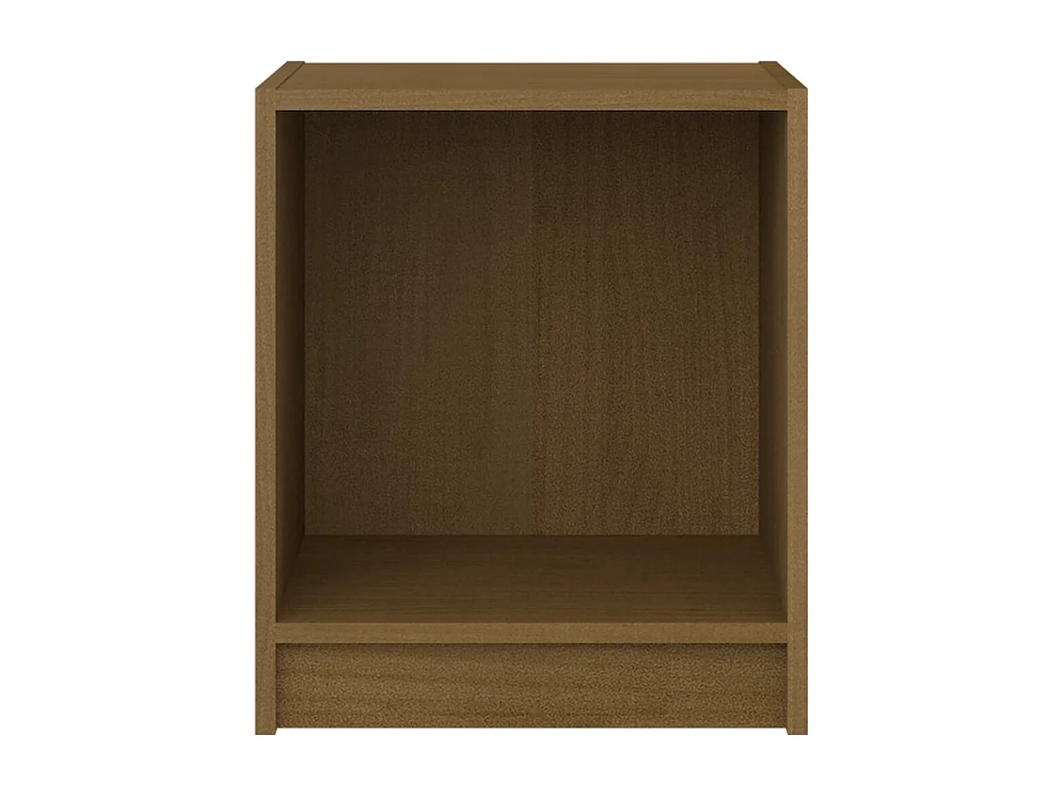 Table de chevet Marron miel 35,5x33,5x41,5cm Bois de pin massif KEFWE45006