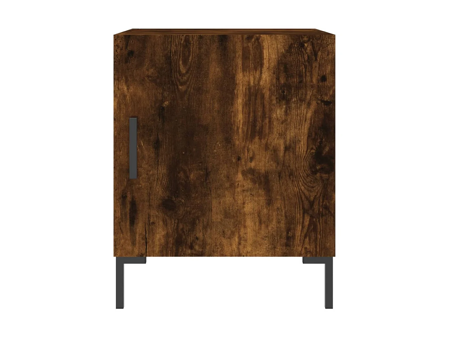 Nachtkastje 40x40x50 cm bewerkt hout gerookt eikenkleurig NL24016