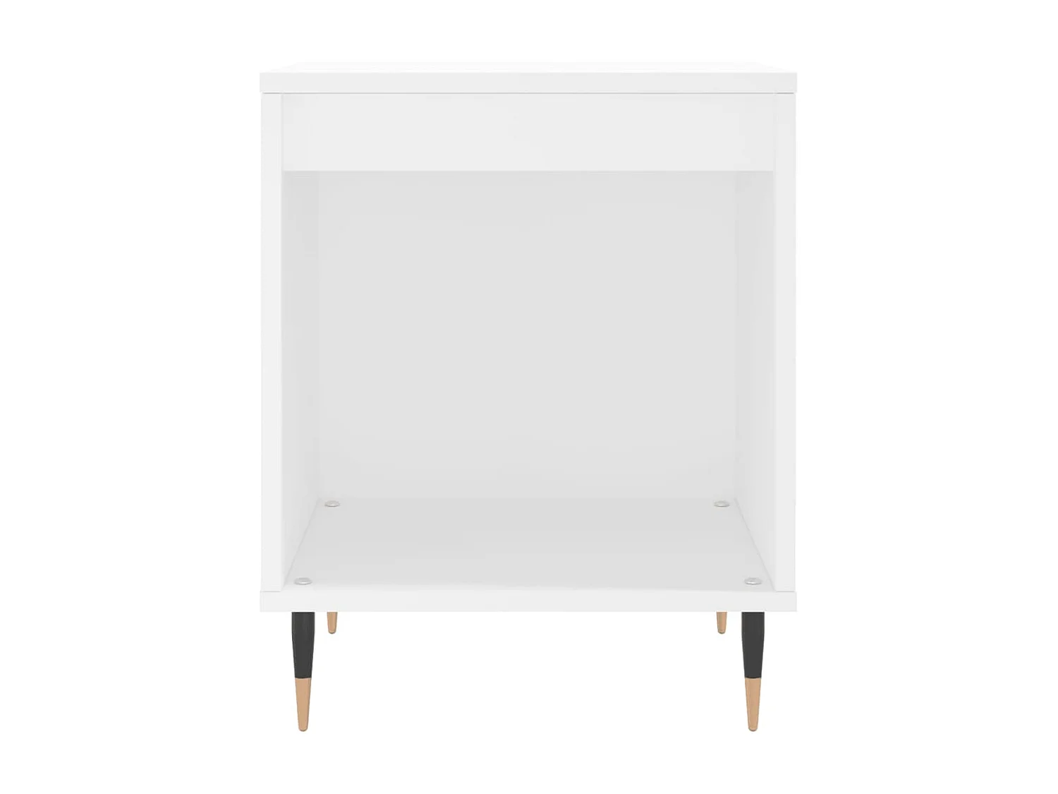 Mesa de cabeceira 40x35x50 cm derivados de madeira branco PT36374