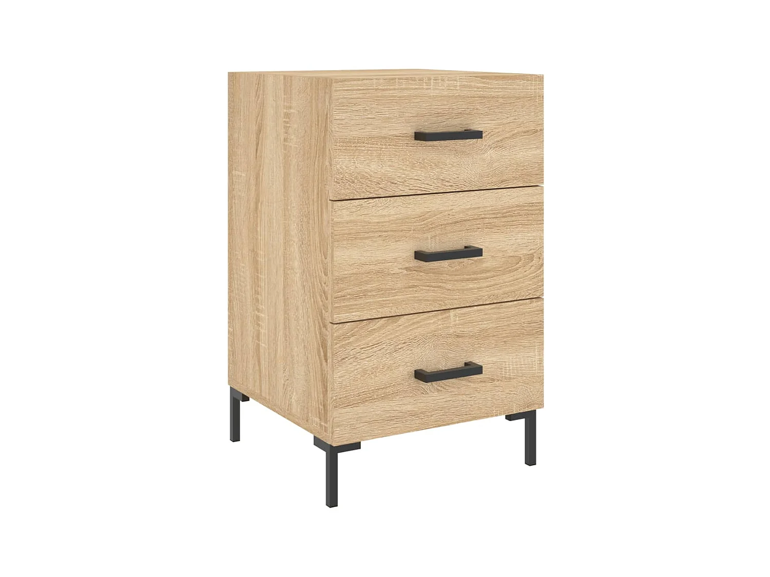 Table de chevet chêne sonoma 40x40x66 cm bois d'ingénierie QPD18175