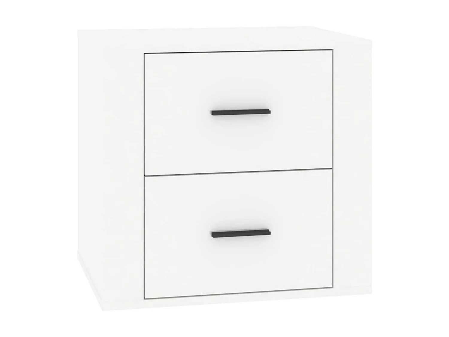 Mesa de cabeceira 50x39x47 cm branco brilhante PT20923