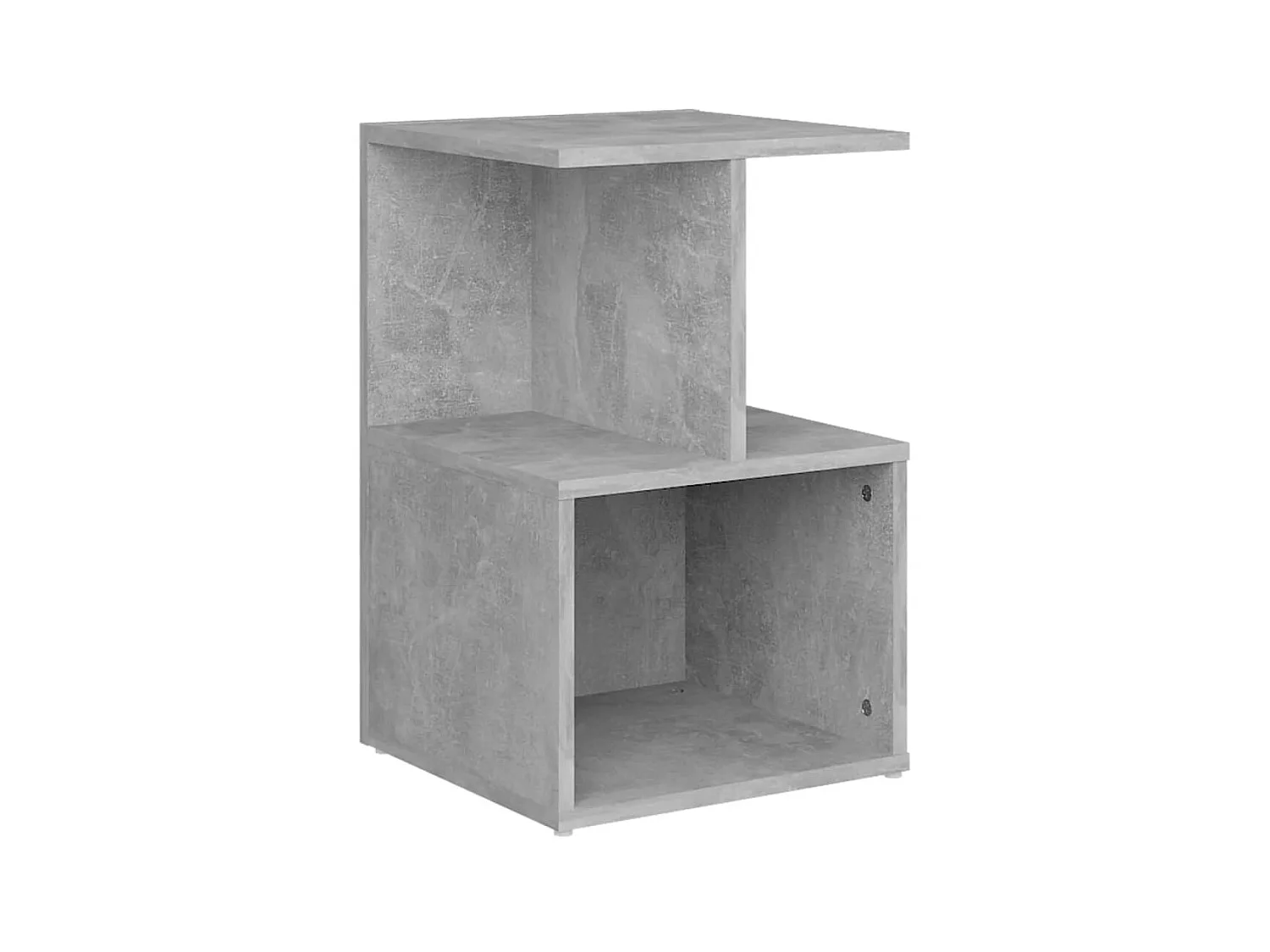 Table de chevet Gris béton 35x35x55 cm Aggloméré KEFWE61147