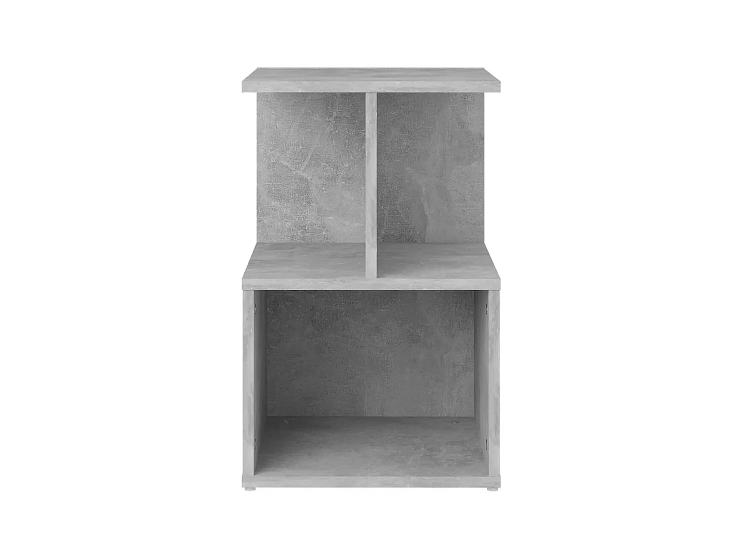 Table de chevet Gris béton 35x35x55 cm Aggloméré KEFWE61147