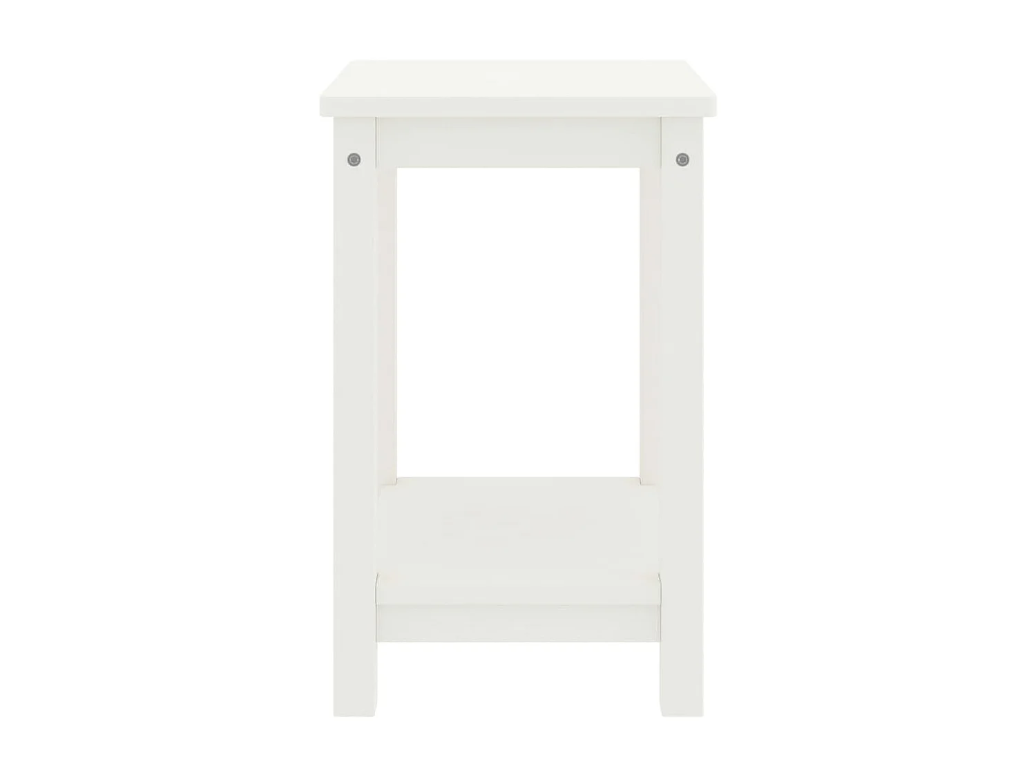 Mesa de cabeceira 35x30x47 cm madeira de pinho maciça branco PT10481