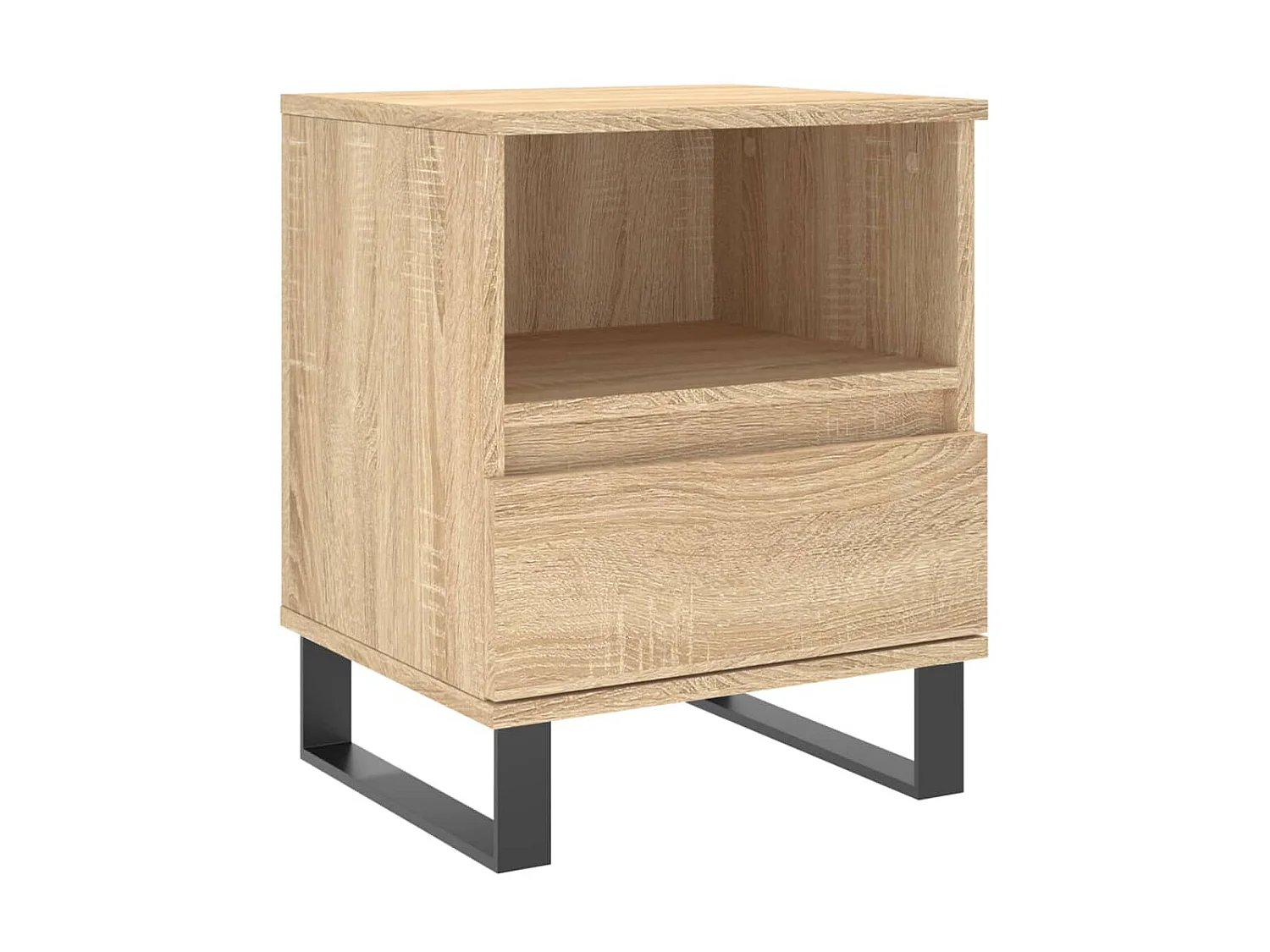 Table de chevet chêne sonoma 40x35x50 cm bois d'ingénierie QPD72237