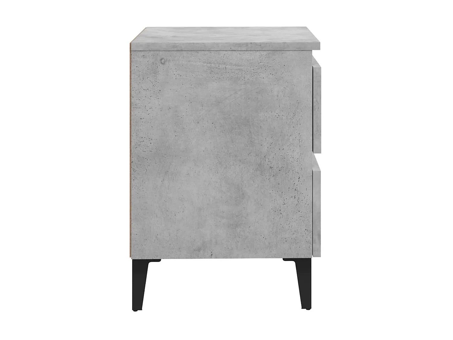 Table de chevet Gris béton 40x35x50 cm Aggloméré KEFWE73008
