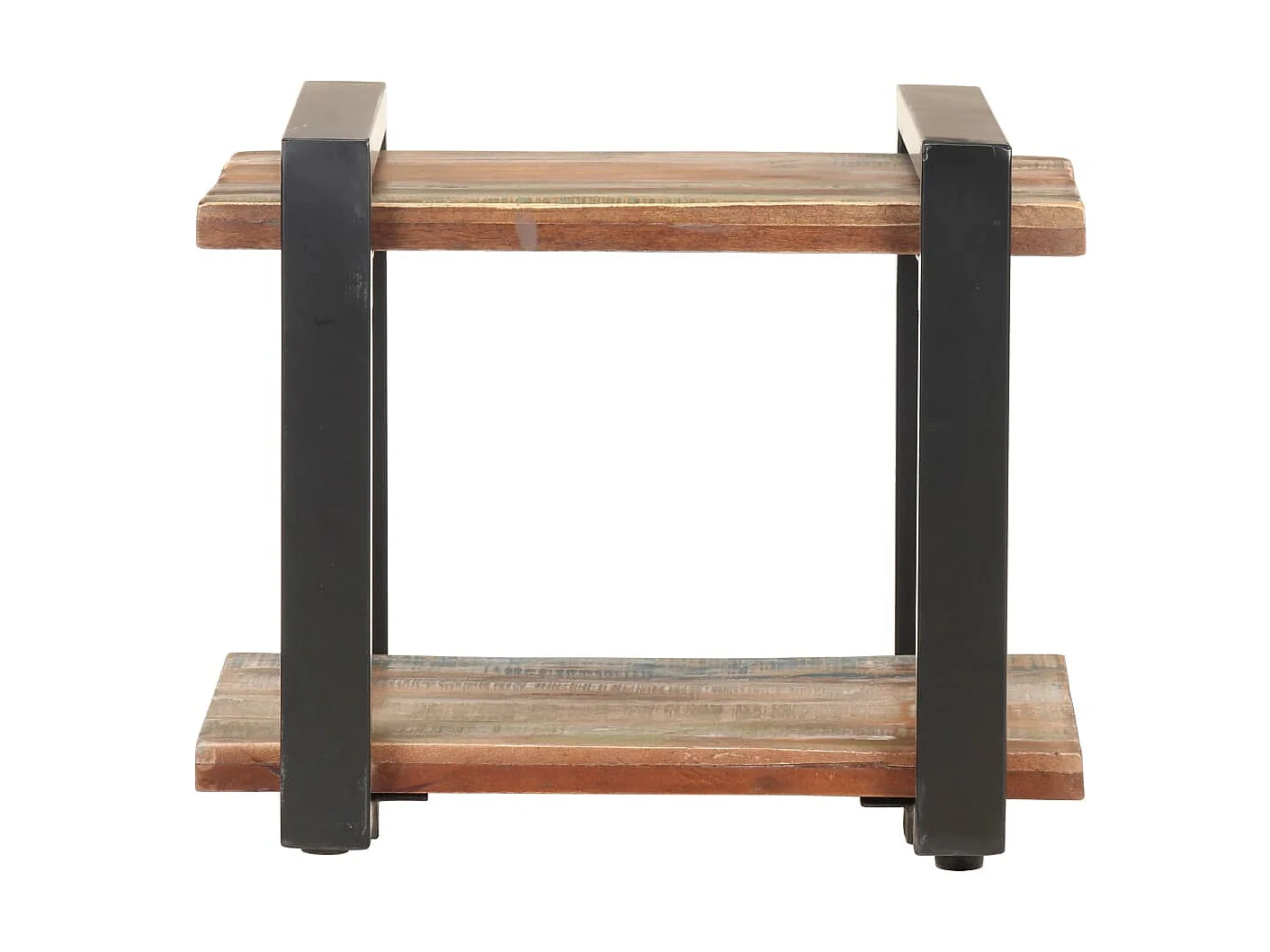 Mesita de noche de madera maciza reciclada 50x40x40 cm ES38934