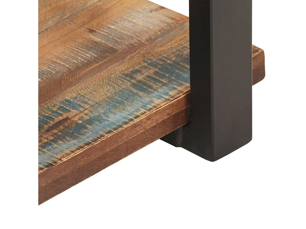 Mesita de noche de madera maciza reciclada 50x40x40 cm ES38934