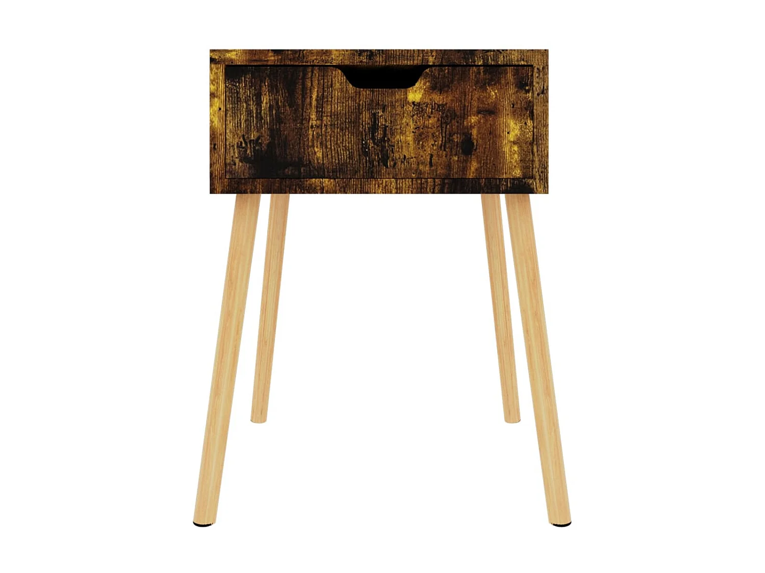 Table de chevet chêne fumé 40x40x56 cm Aggloméré KEFWE13611