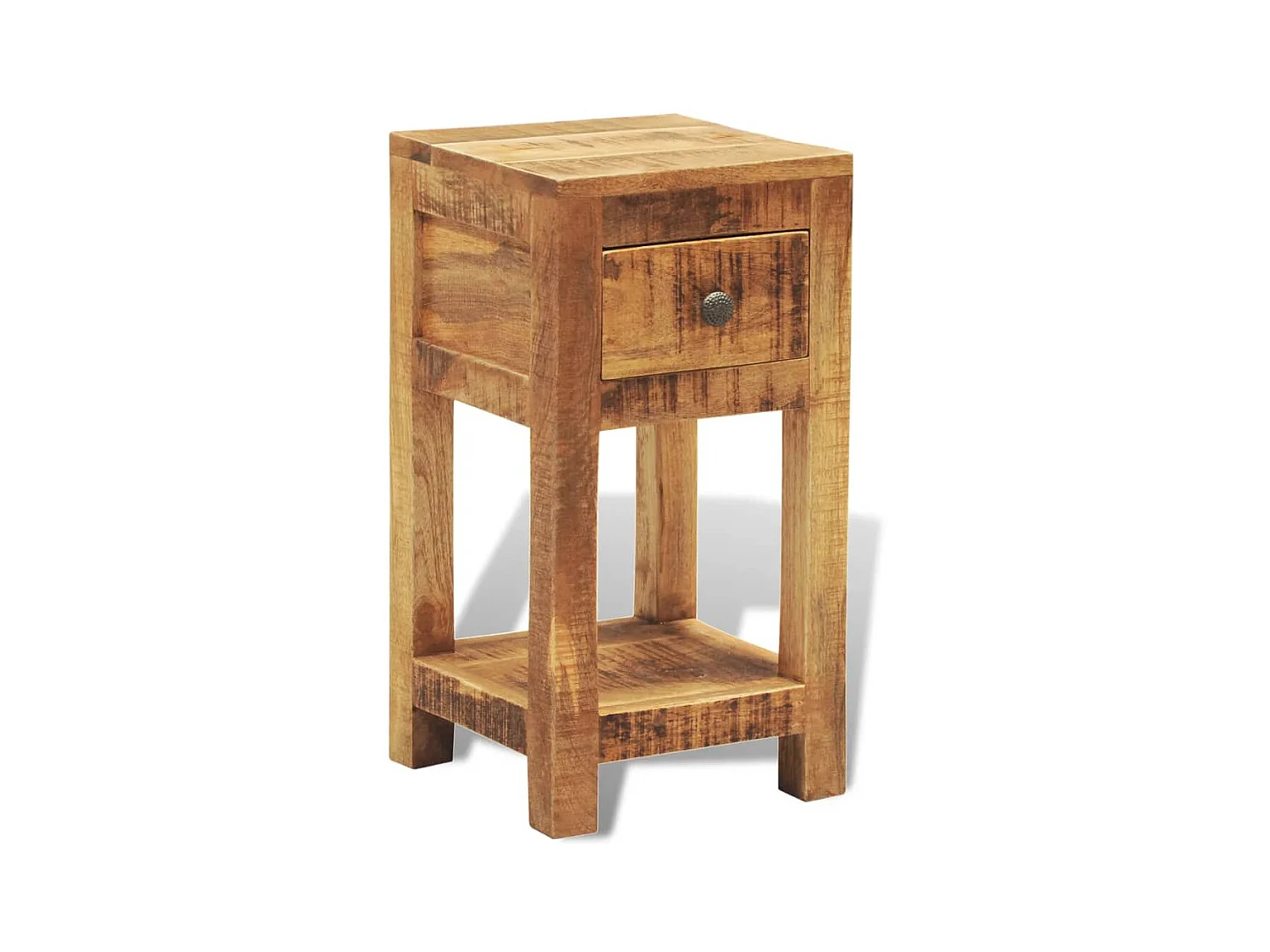 Table de chevet avec 1 tiroir Bois massif de manguier KEFWE81029