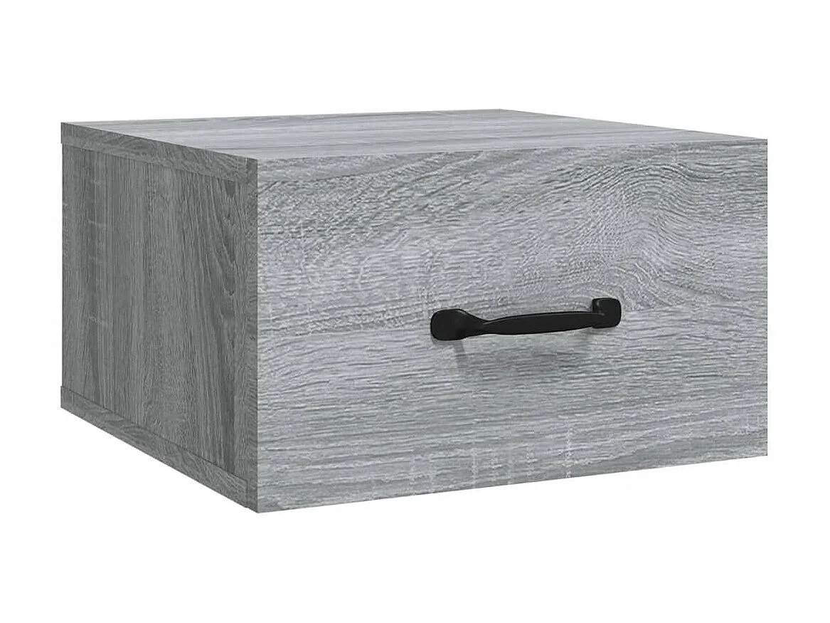 Table de chevet murale Sonoma gris 35x35x20 cm KEFWE50815