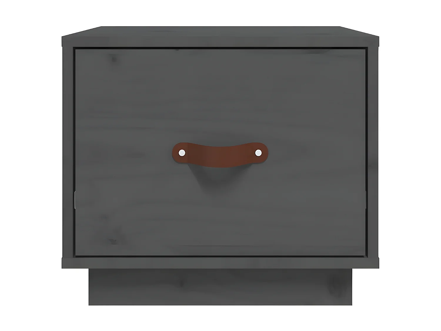 Mesa de cabeceira 40x34x45 cm madeira de pinho maciça cinza PT81535