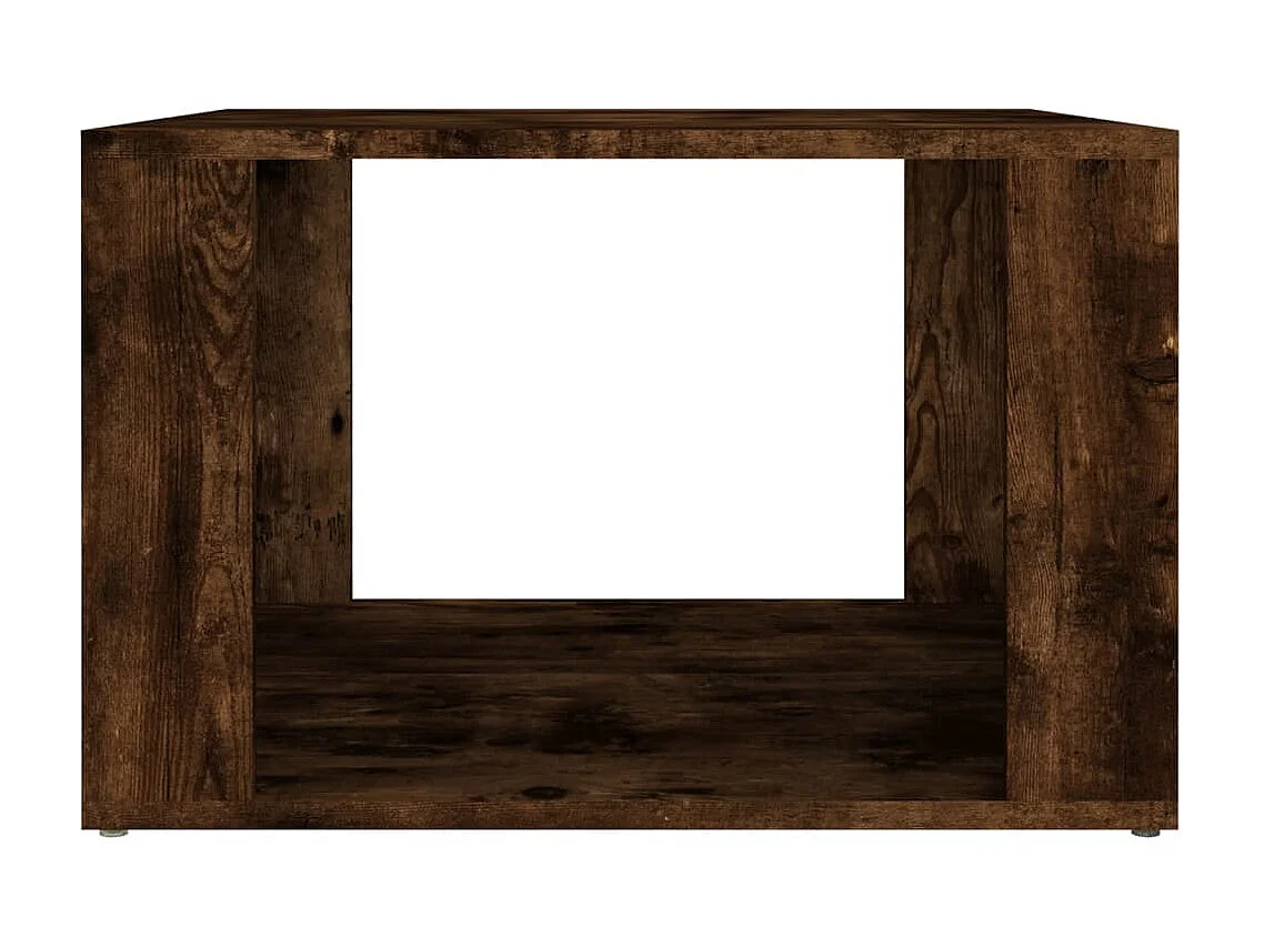 Mesita de noche madera contrachapada roble ahumado 57x55x36 cm ES34912