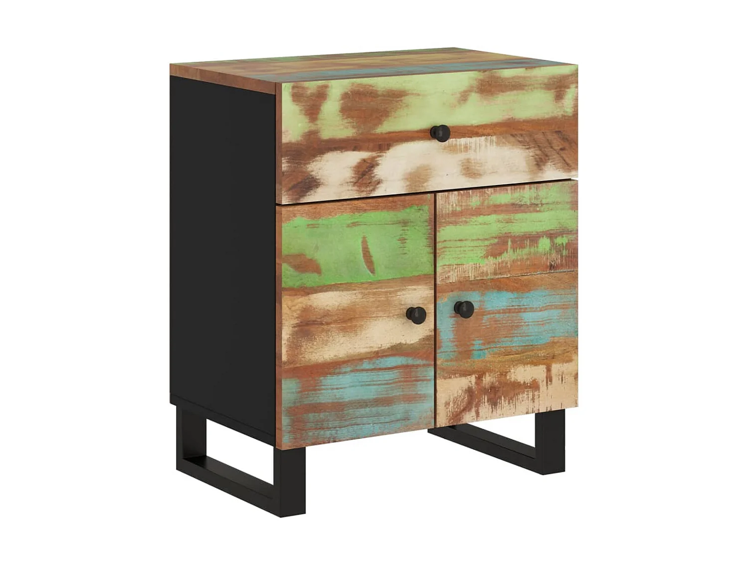 Table de chevet 50x33x60cm Bois de récupération et d'ingénierie KEFWE91242