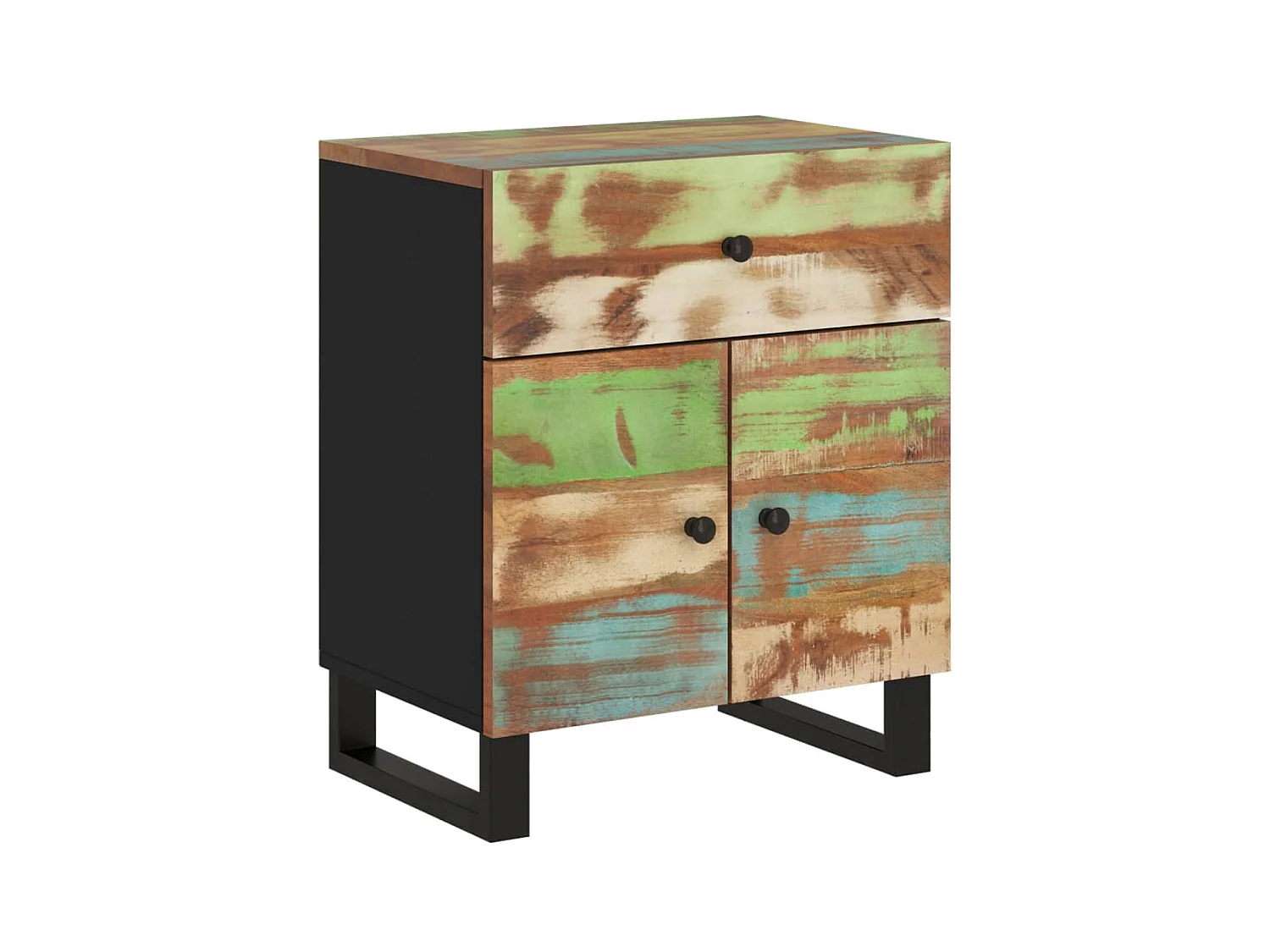 Table de chevet 50x33x60cm Bois de récupération et d'ingénierie KEFWE91242