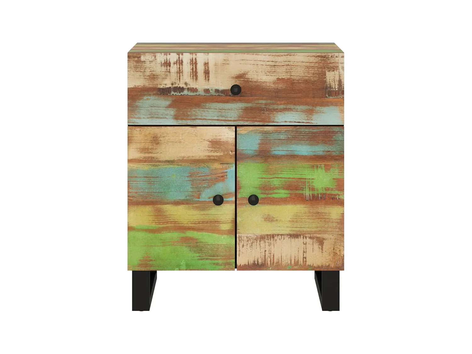 Table de chevet 50x33x60cm Bois de récupération et d'ingénierie KEFWE91242