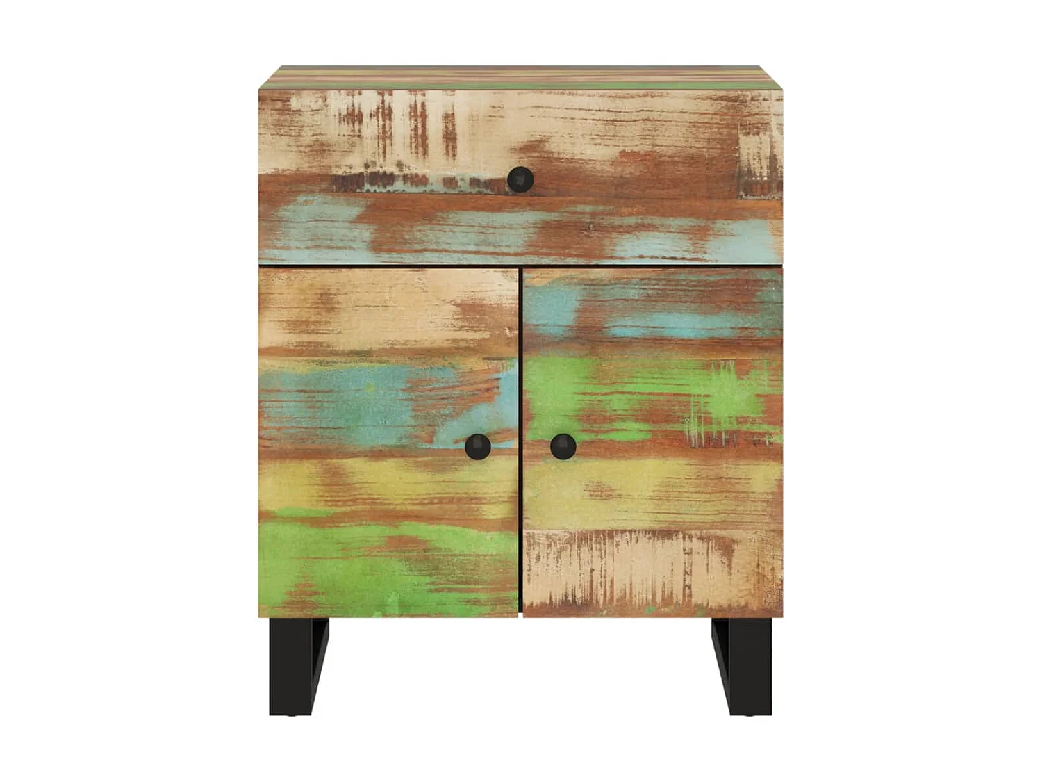 Table de chevet 50x33x60cm Bois de récupération et d'ingénierie KEFWE91242