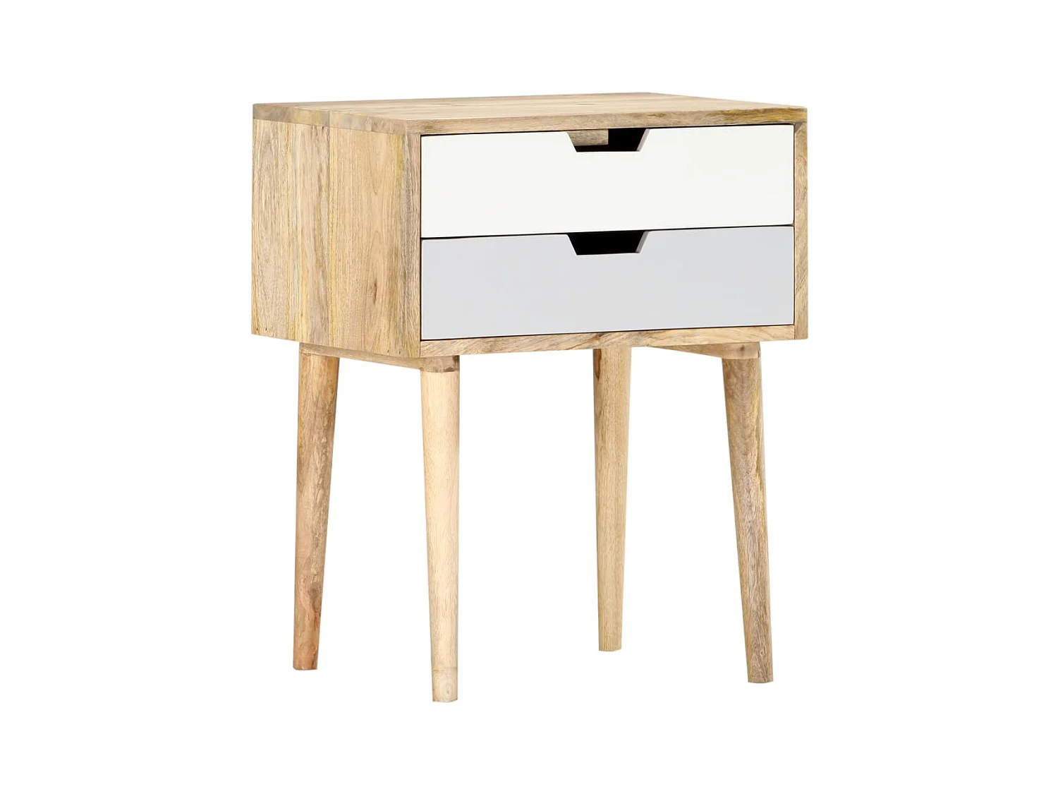 Table de chevet 47x35x59 cm Bois de manguier massif KEFWE78312