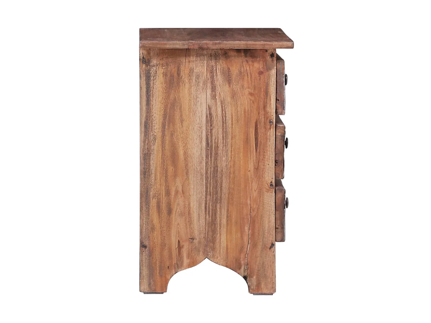 Table de chevet 30 x 30 x 51 cm Bois de récupération massif QPD31788