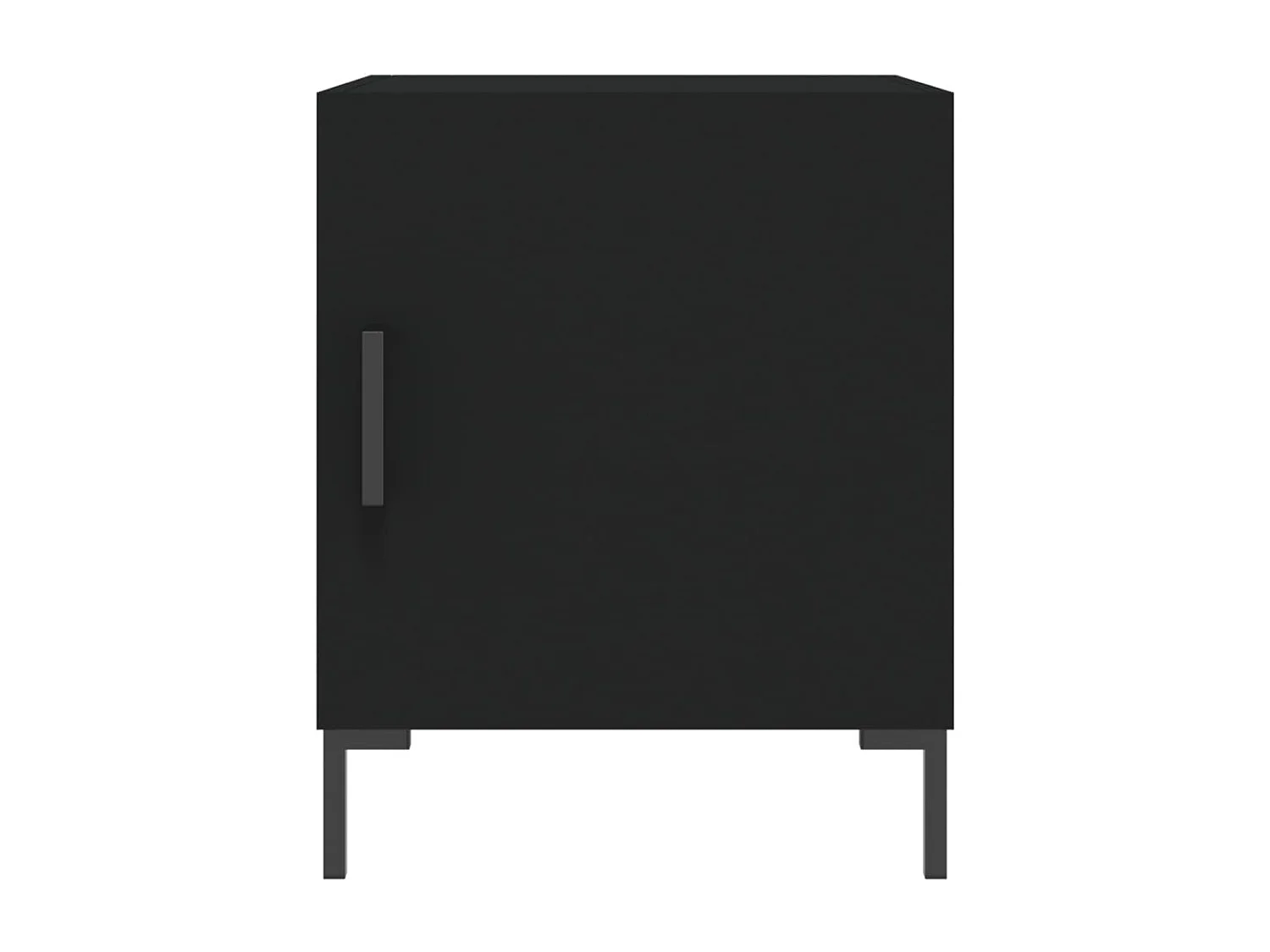 Mesa de cabeceira 40x40x50 cm derivados de madeira preto PT87442