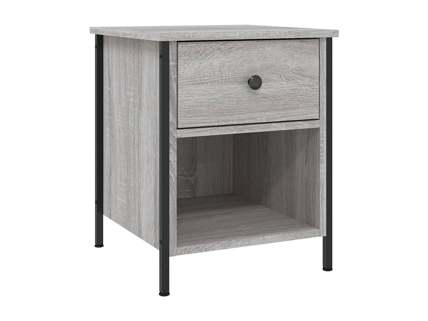 Table de chevet sonoma gris 40x42x50 cm bois d'ingénierie QPD16624