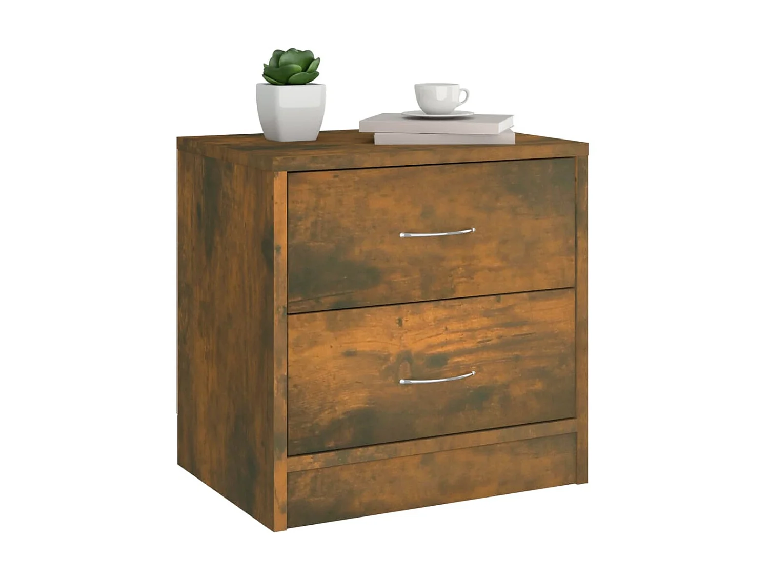 Table de chevet Chêne fumé 40x30x40 cm Bois d'ingénierie KEFWE85559