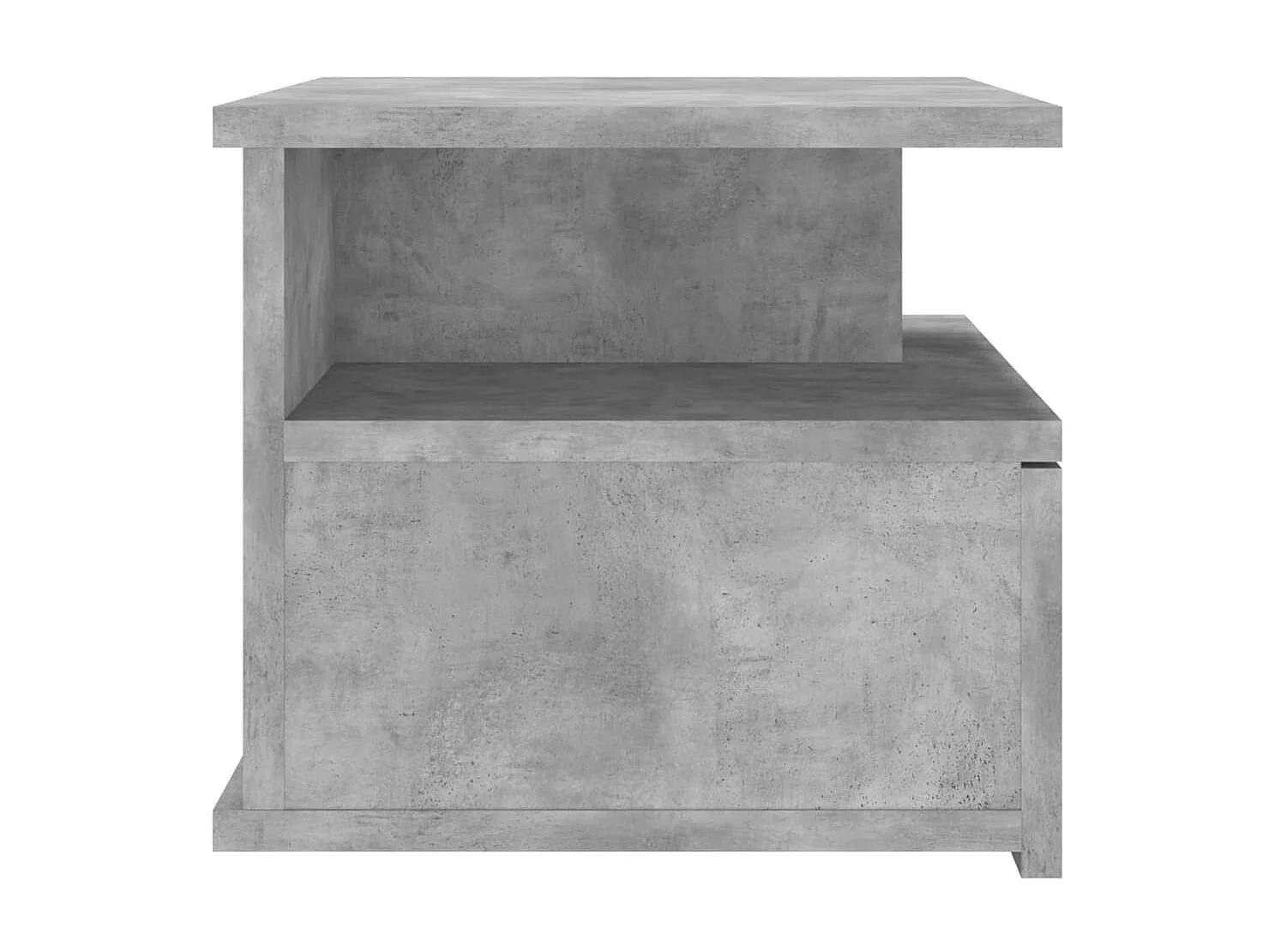 Table de chevet flottante Gris béton 40x31x27 cm Aggloméré KEFWE19613