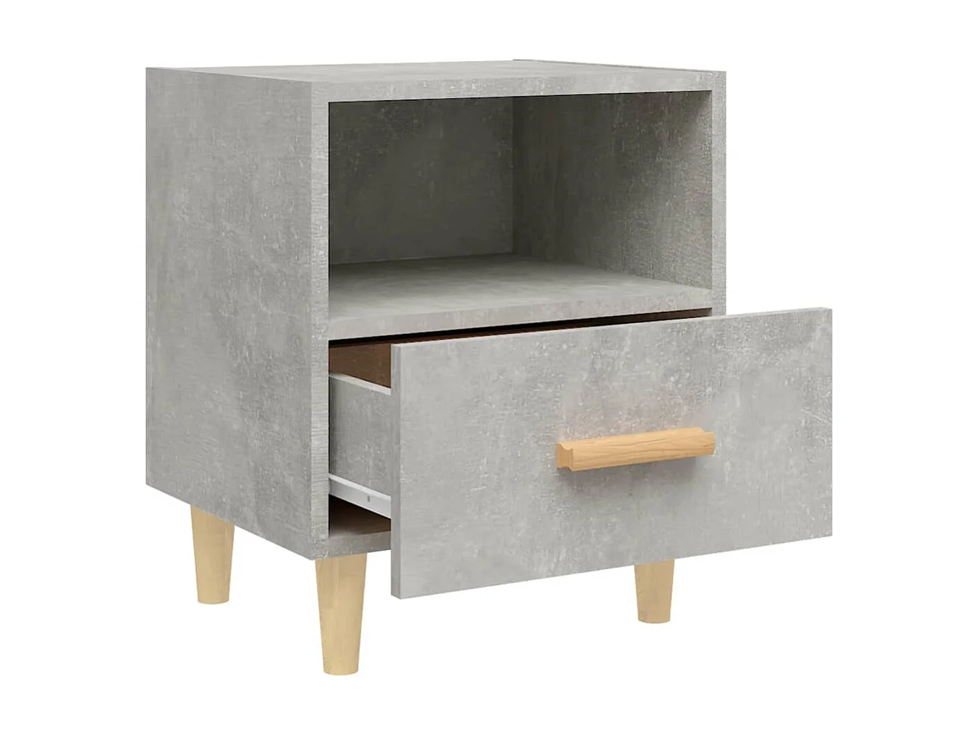 Mesa de cabeceira 40x35x47 cm cinzento cimento PT84000