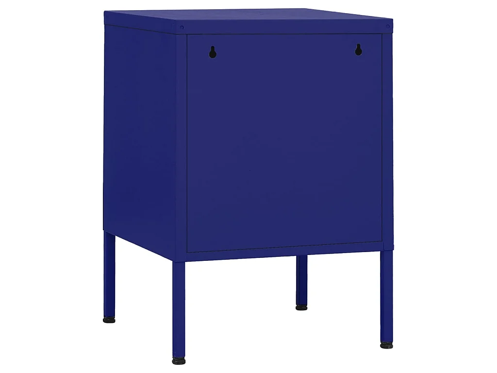 Table de chevet Bleu marine 35x35x51 cm Acier KEFWE60828