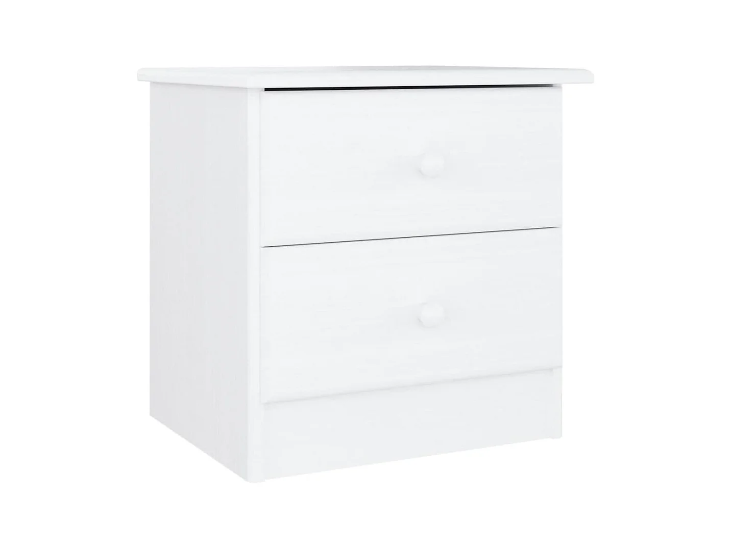 Table de chevet ALTA blanc 43x35x40,5 cm bois de pin massif QPD38464