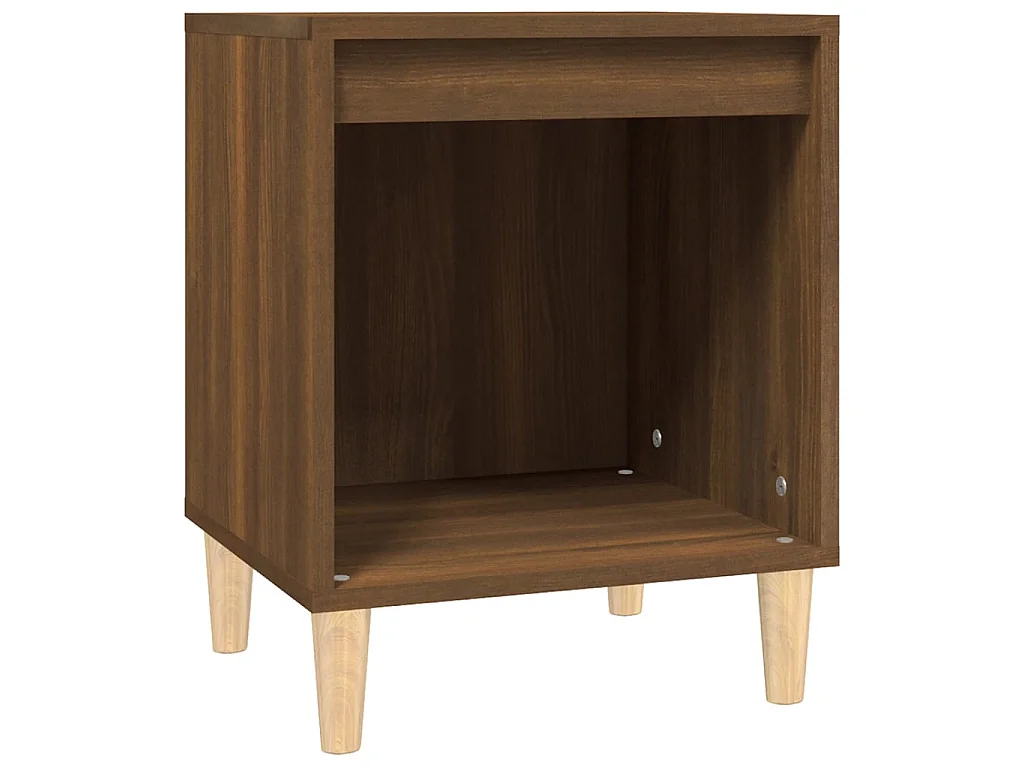 Mesa de cabeceira 40x35x50 cm cor carvalho castanho PT96169