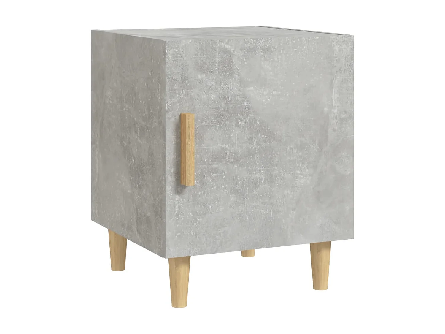 Mesita de noche madera contrachapada gris hormigón ES79537