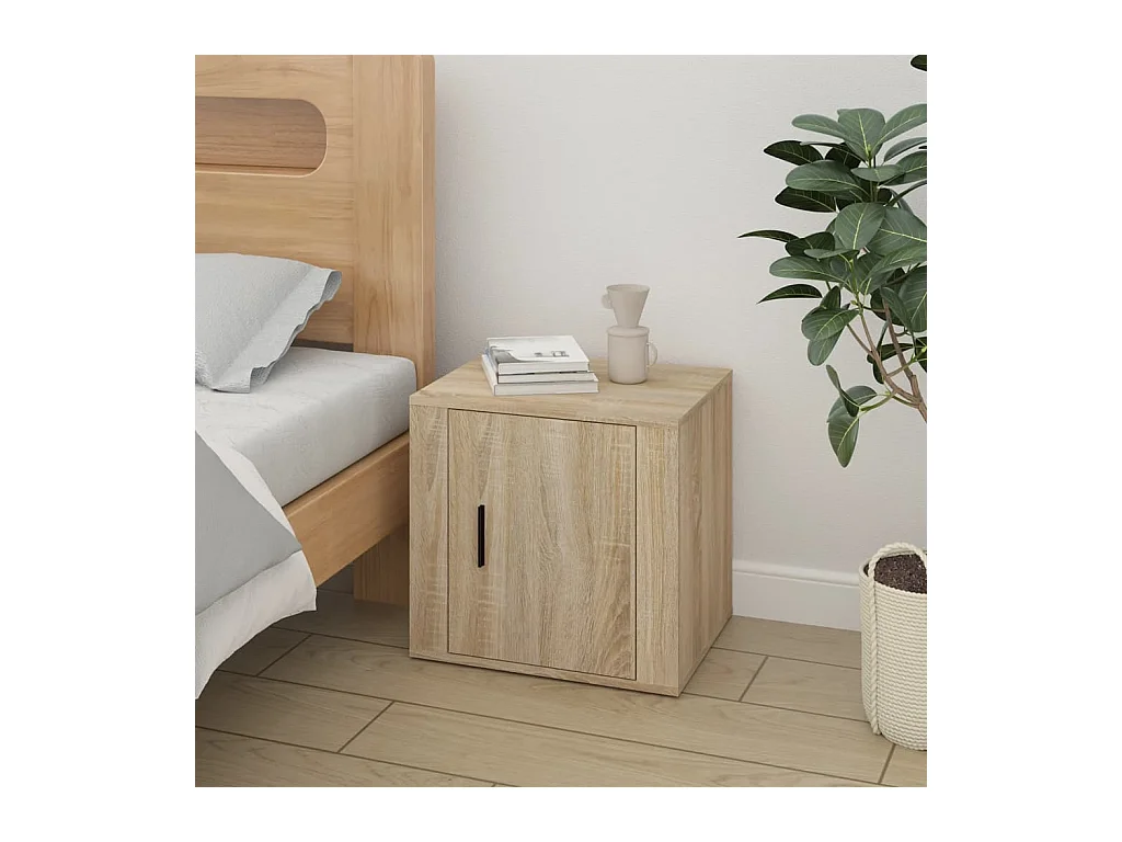 Table de chevet Chêne sonoma 50x39x47 cm KEFWE62398