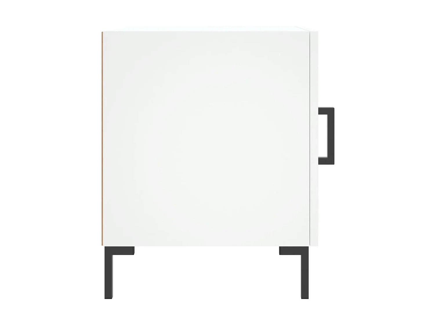 Table de chevet blanc 40x40x50 cm bois d'ingénierie QPD61879